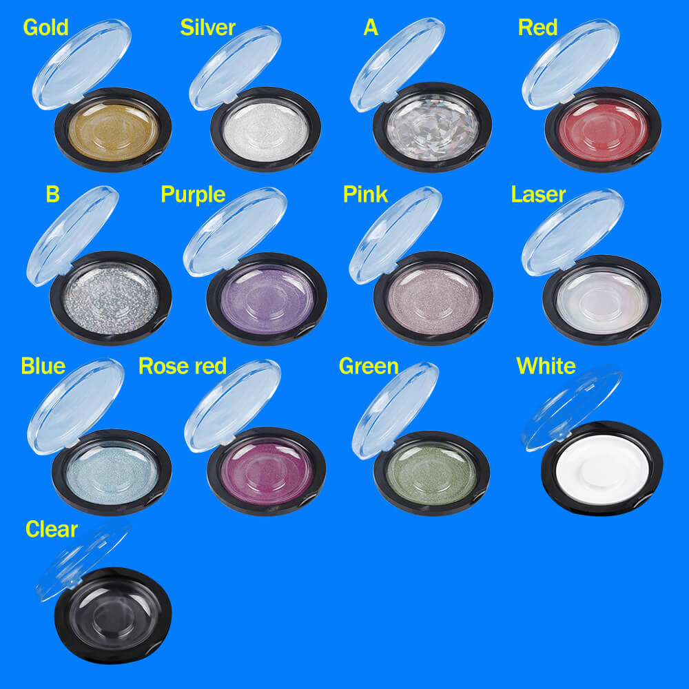 13 color round eyelash box packaging lash box popular style
