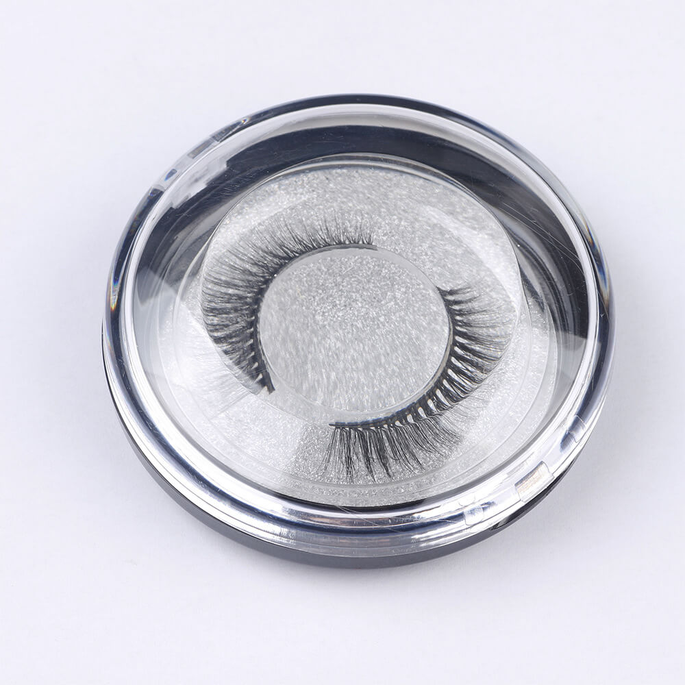 13 color round eyelash box packaging lash box popular style