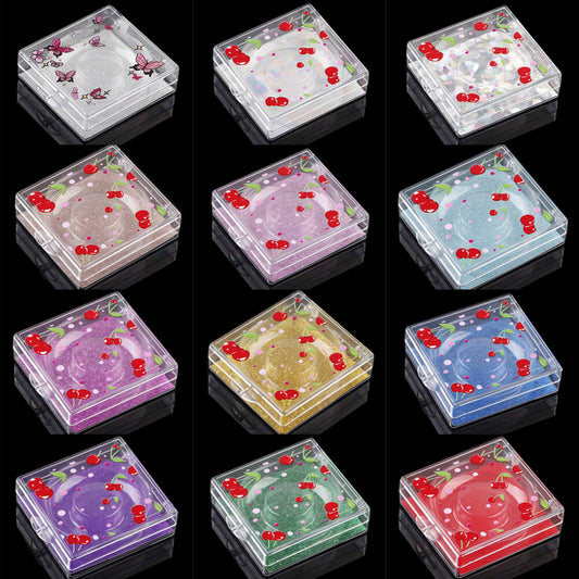 12 color cherry eyelash box square empty packaging box creative new