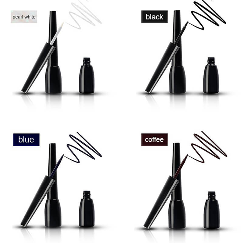 4 color liquid eyeliner long lasting quick dry eye line waterproof