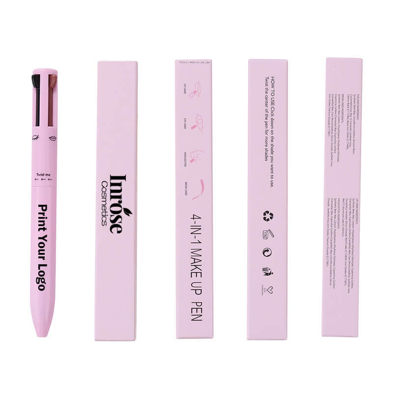 4 in 1 makeup pen eyebrow eyeliner lipliner highlighter pencil matte vegan