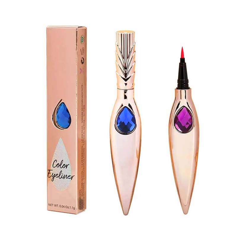7 color liquid eyeliner waterproof dry-quick diamond eye line