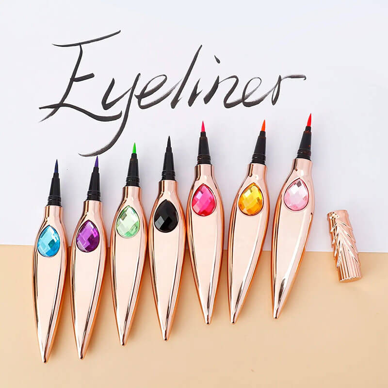7 color liquid eyeliner waterproof dry-quick diamond eye line