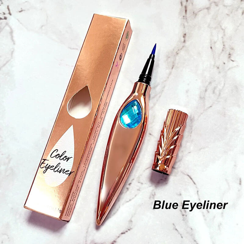 7 color liquid eyeliner waterproof dry-quick diamond eye line