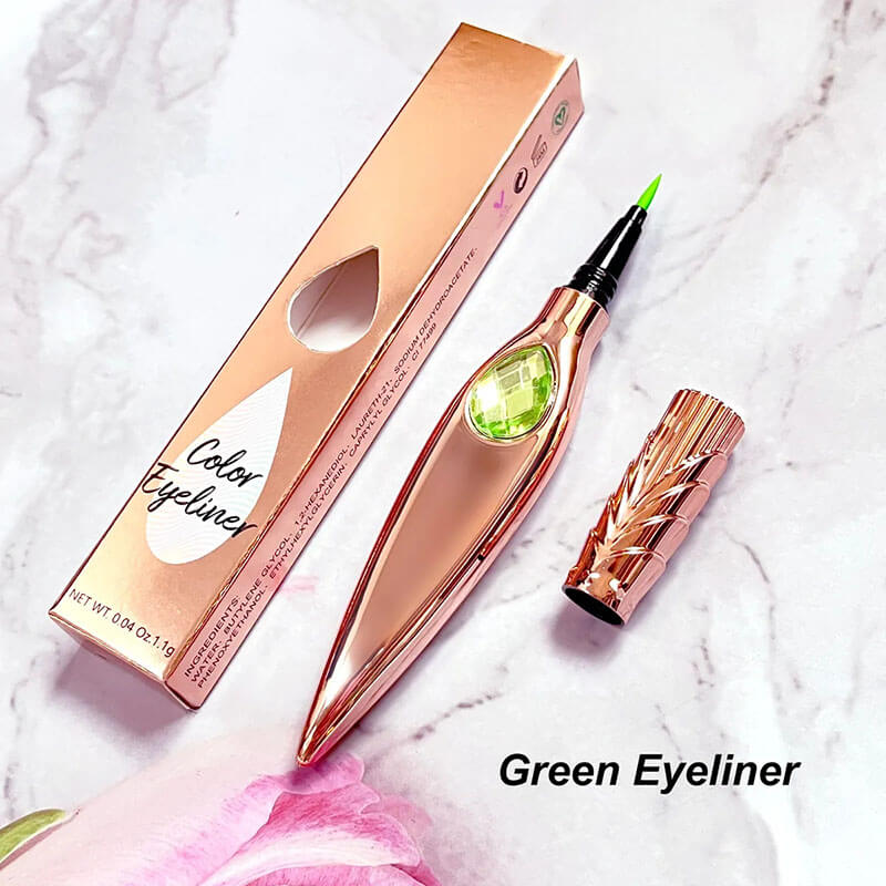 7 color liquid eyeliner waterproof dry-quick diamond eye line