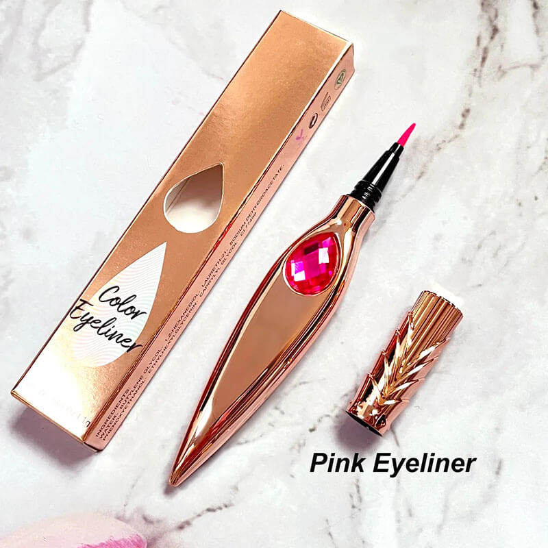 Eyeliner liquide waterproof 7 couleurs, séchage rapide, effet diamant