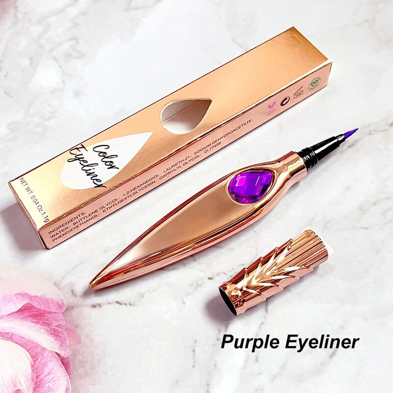 7 color liquid eyeliner waterproof dry-quick diamond eye line