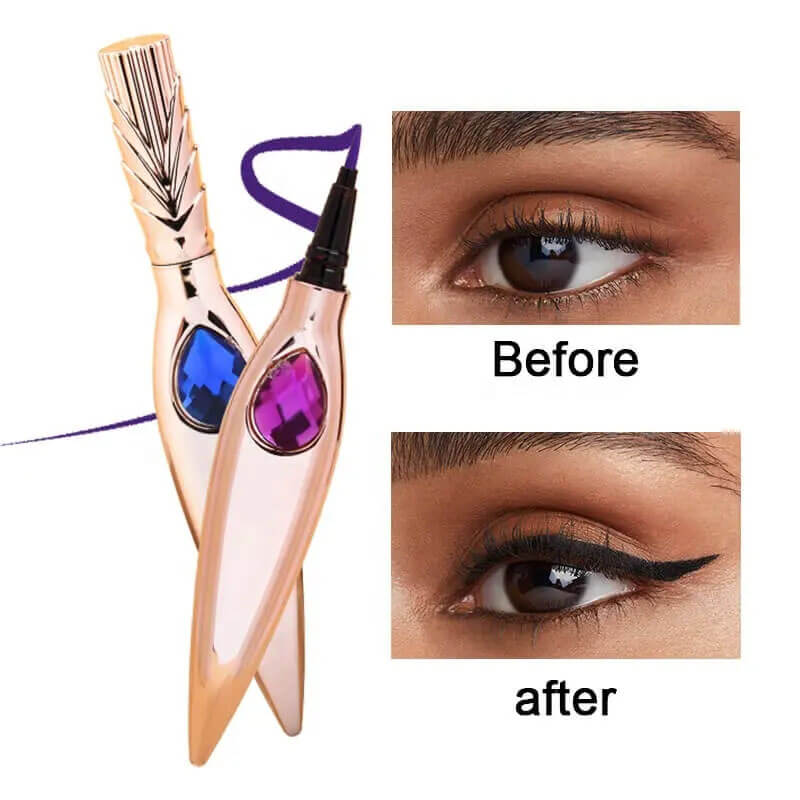 7 color liquid eyeliner waterproof dry-quick diamond eye line