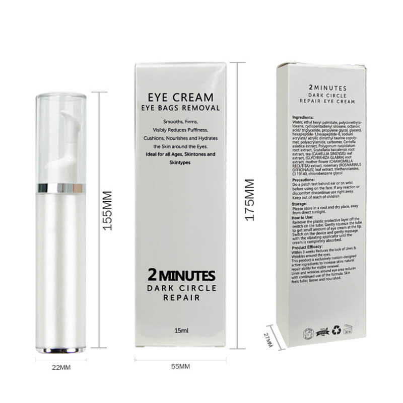 Crème contour des yeux au rétinol et aux peptides, anti-âge, atténue les cernes et hydrate, 15 ml