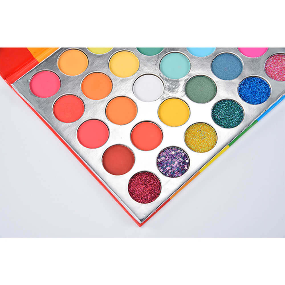 35 color eyeshadow palette rainbow colorful high pigmented
