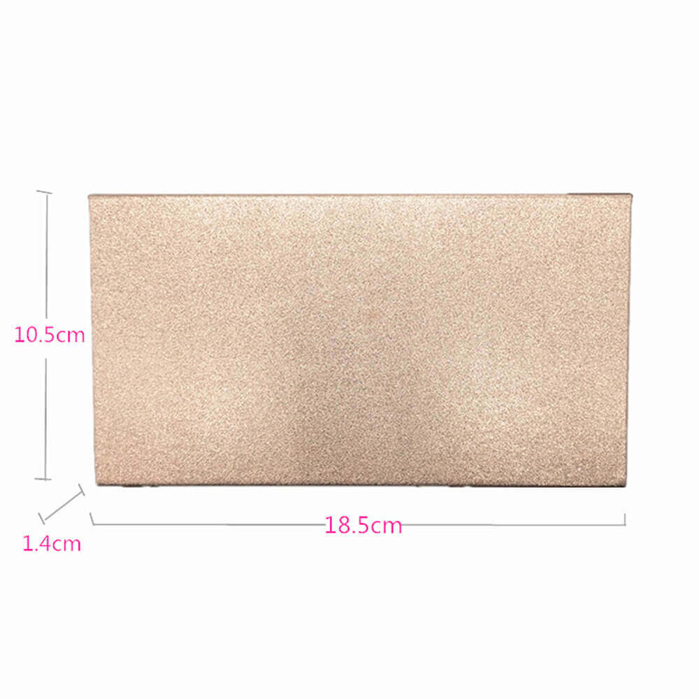 18 Color Rose Gold Eyeshadow Palette Matte Glitter Natural High Pigmented