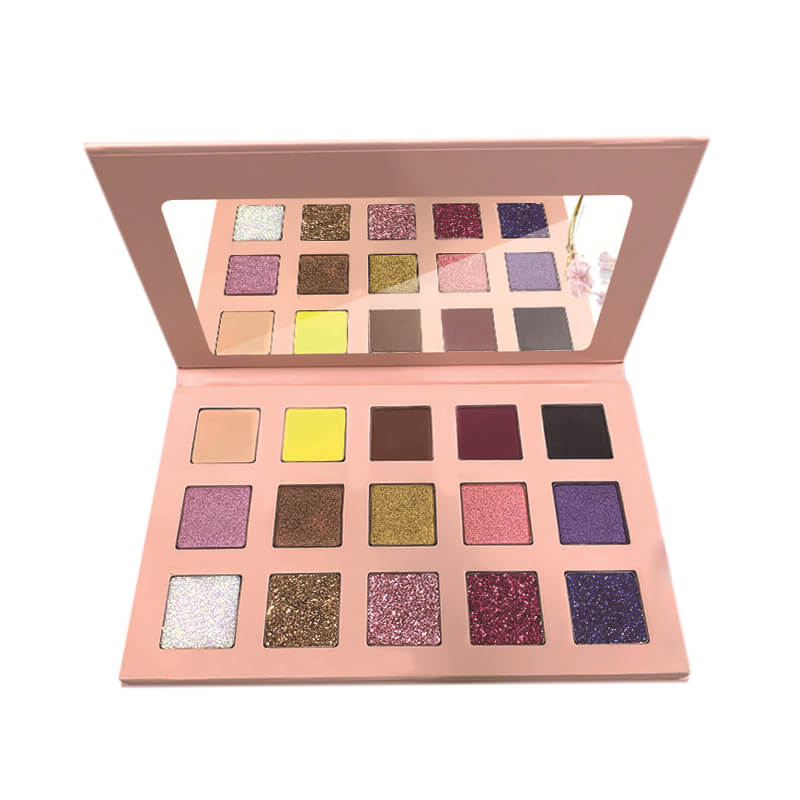 15 color eyeshadow palette vegan apricot high pigmented