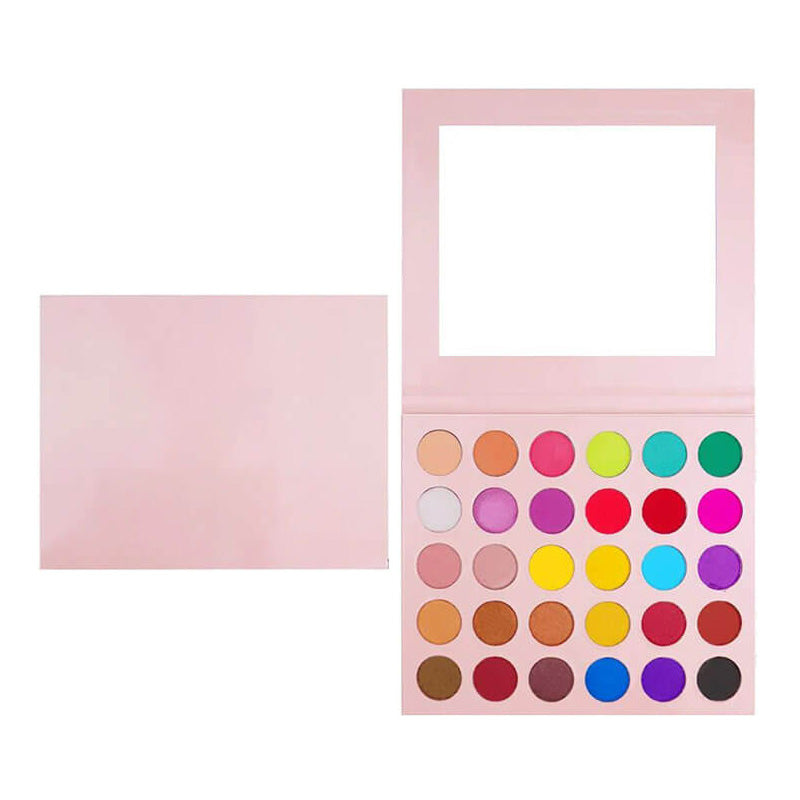 30 color pink eyeshadow palette matte high pigmented waterproof
