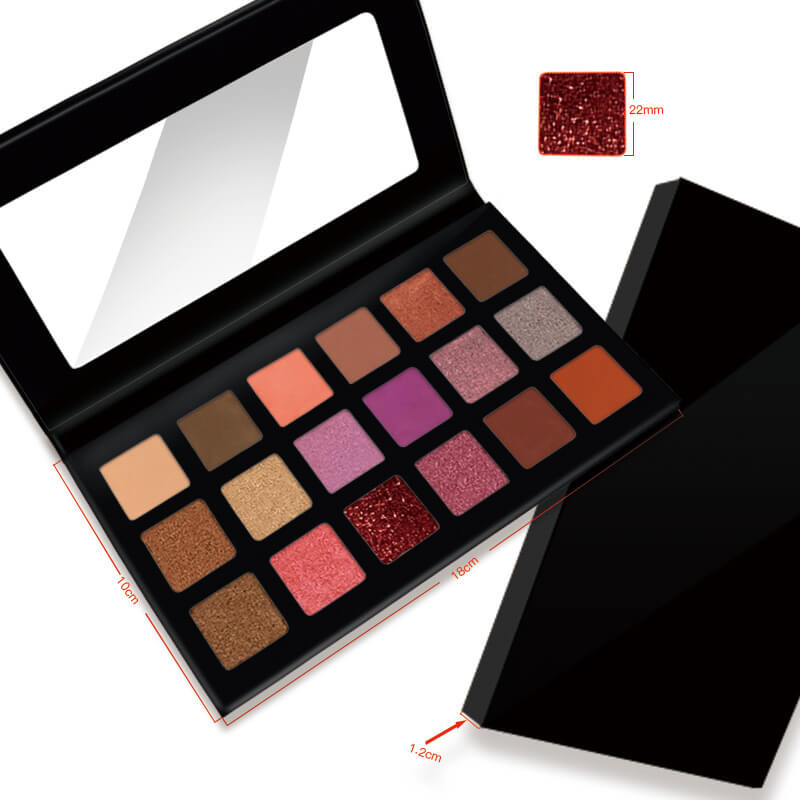 18 color eyeshadow palette matte high pigmented waterproof natural