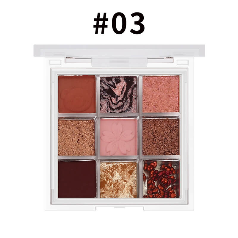 New 9 color eyeshadow palette matte shimmer high pigmented