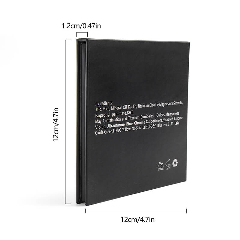 9 color matte eyeshadow palette smoky black high pigmented