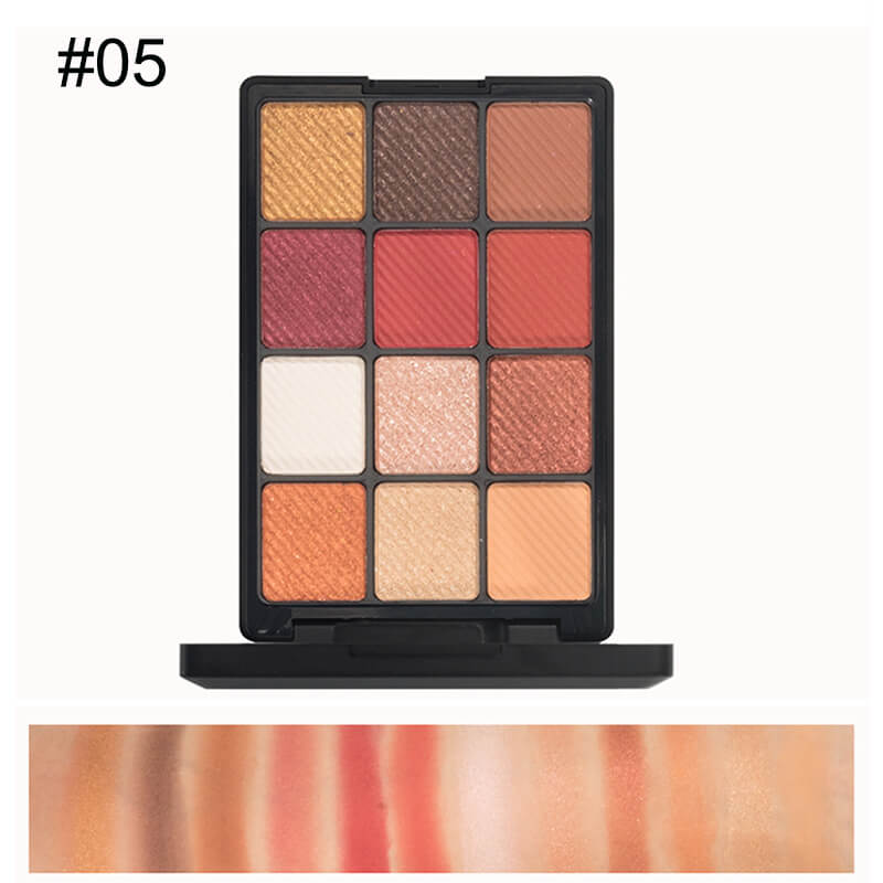 12 color eyeshadow palette matte high pigmented all skin tones