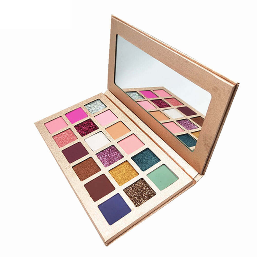 18 color eyeshadow palette matte natural rose gold high pigmented