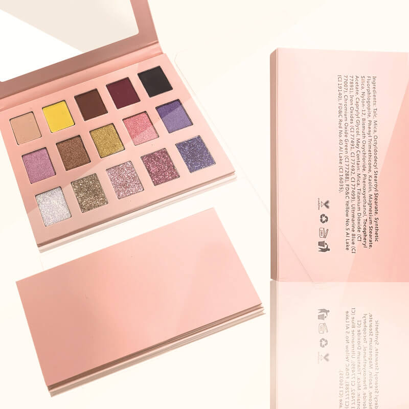 15 color eyeshadow palette vegan apricot high pigmented