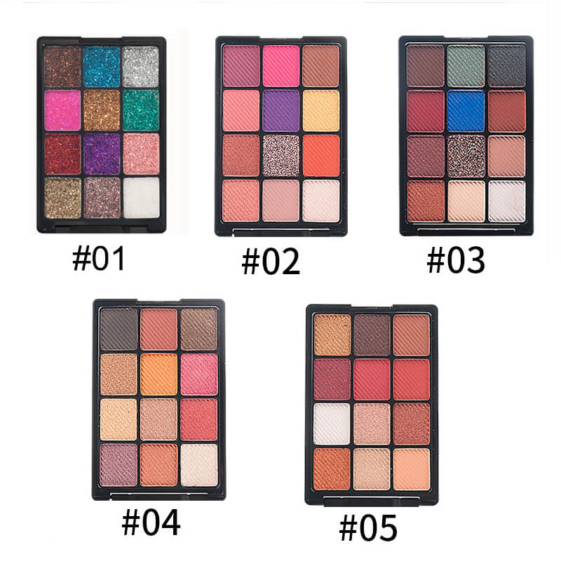 12 color eyeshadow palette matte high pigmented all skin tones
