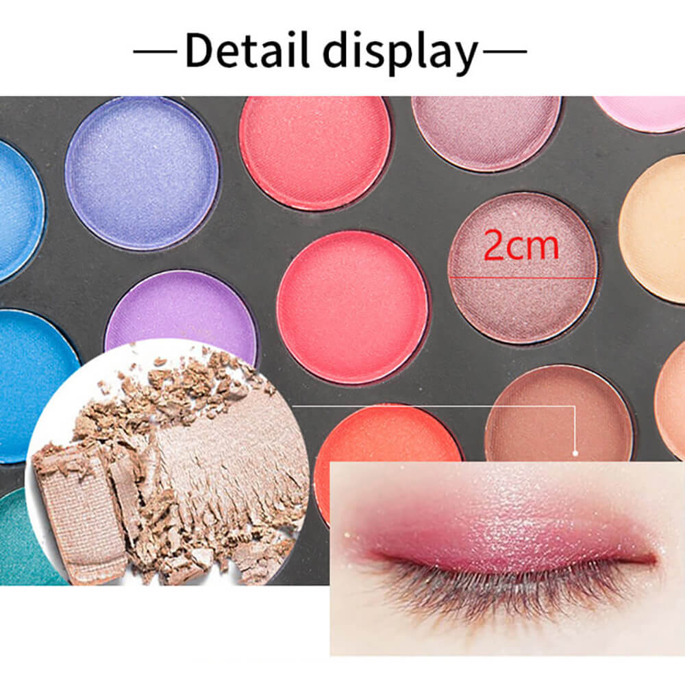 120 color eyeshadow palette small pan full colors pigment eye shadow