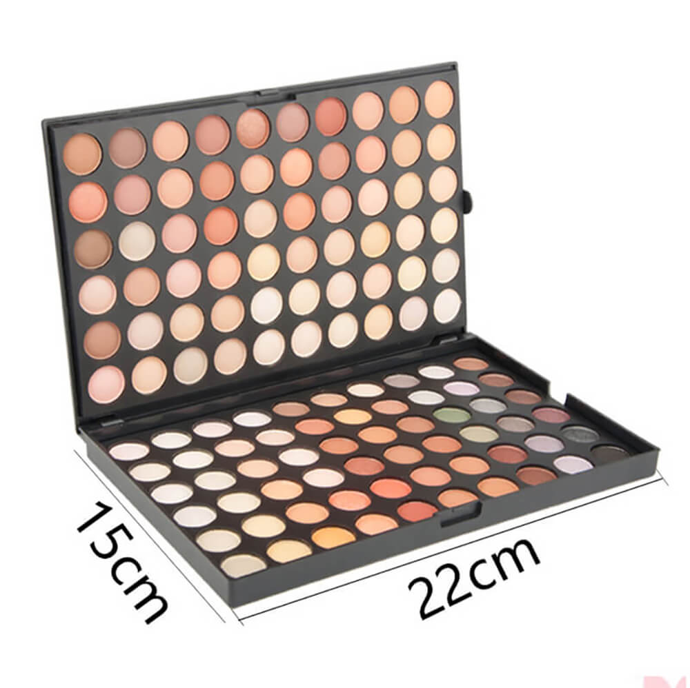 120 color eyeshadow palette small pan full colors pigment eye shadow