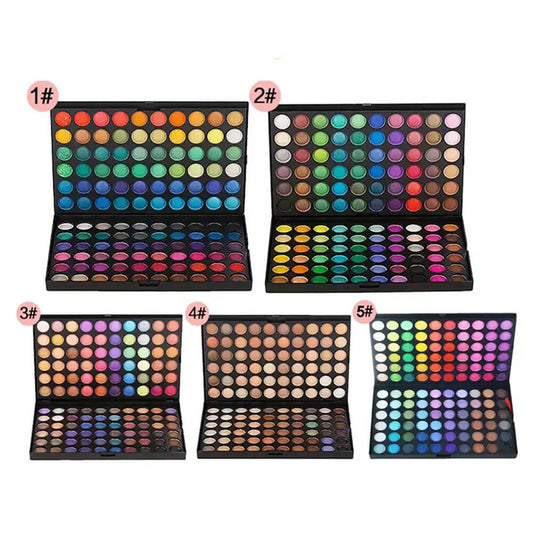 120 color eyeshadow palette small pan full colors high pigment eye shadow