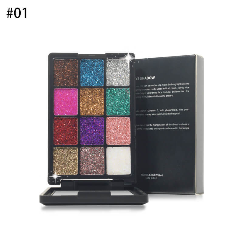 12 color eyeshadow palette matte high pigmented all skin tones