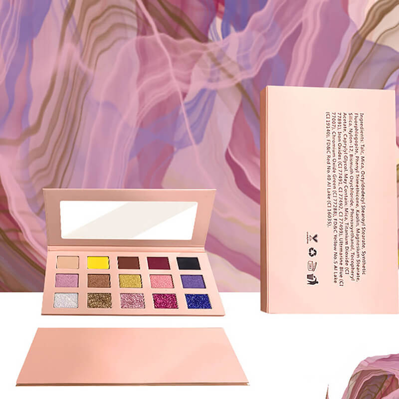 15 color eyeshadow palette vegan apricot high pigmented