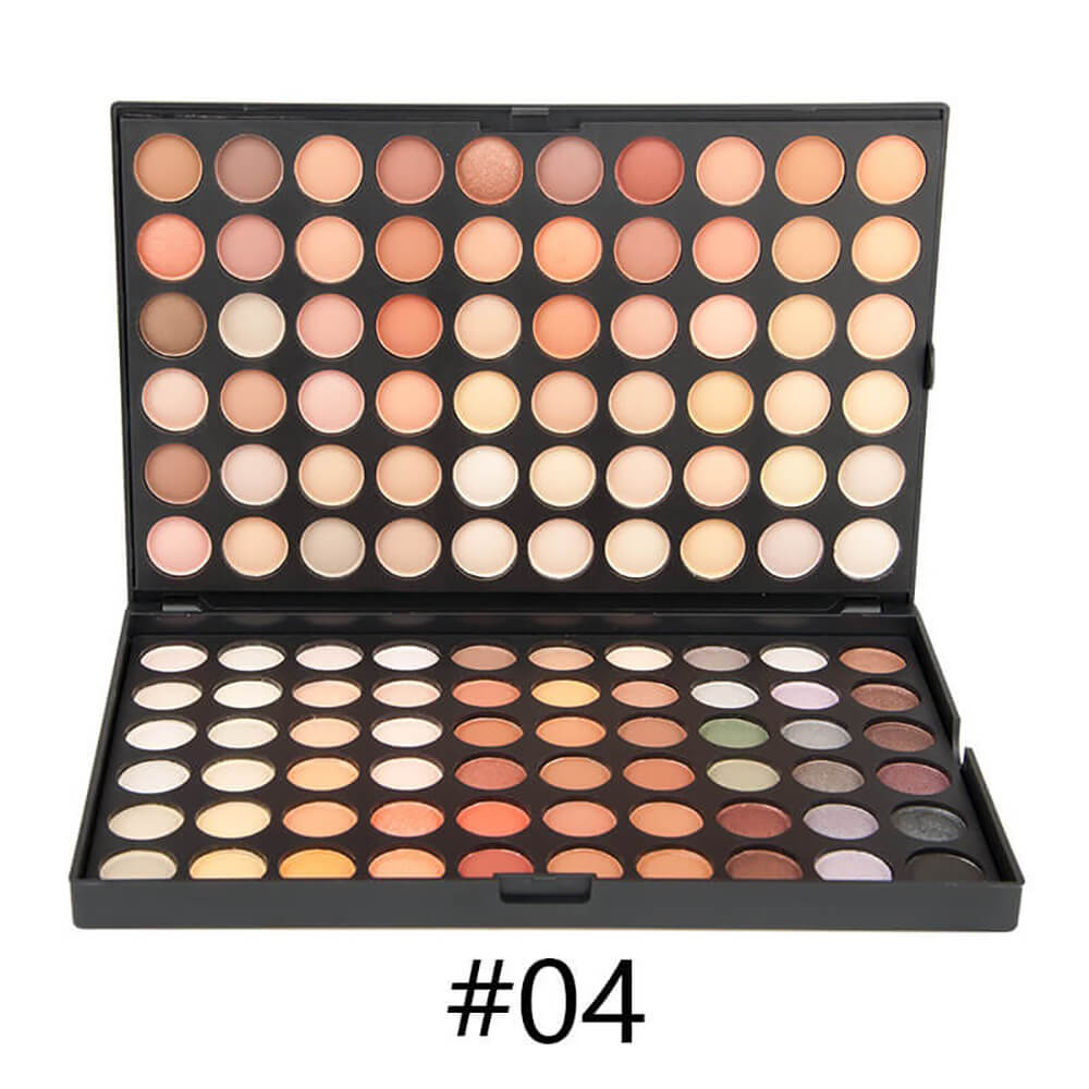 120 color eyeshadow palette small pan full colors pigment eye shadow