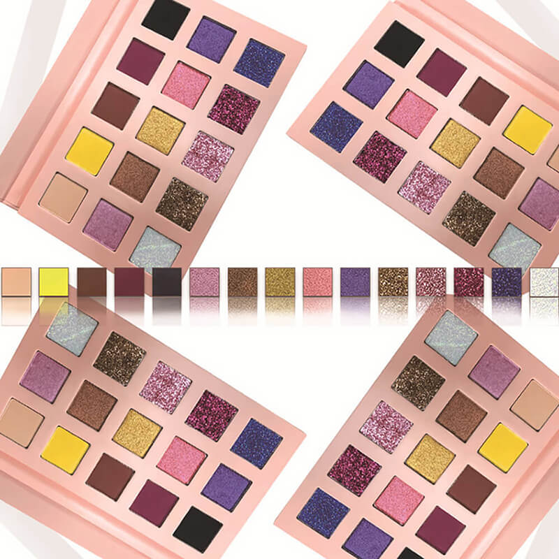 15 color eyeshadow palette vegan apricot high pigmented