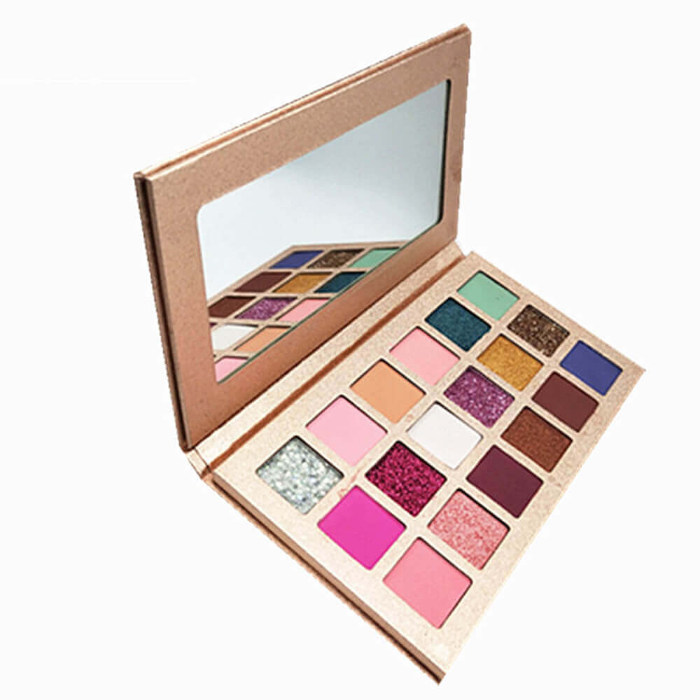 18 color eyeshadow palette matte natural rose gold high pigmented