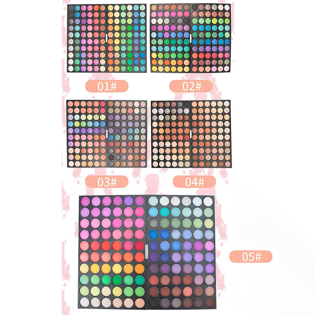 120 color eyeshadow palette small pan full colors pigment eye shadow