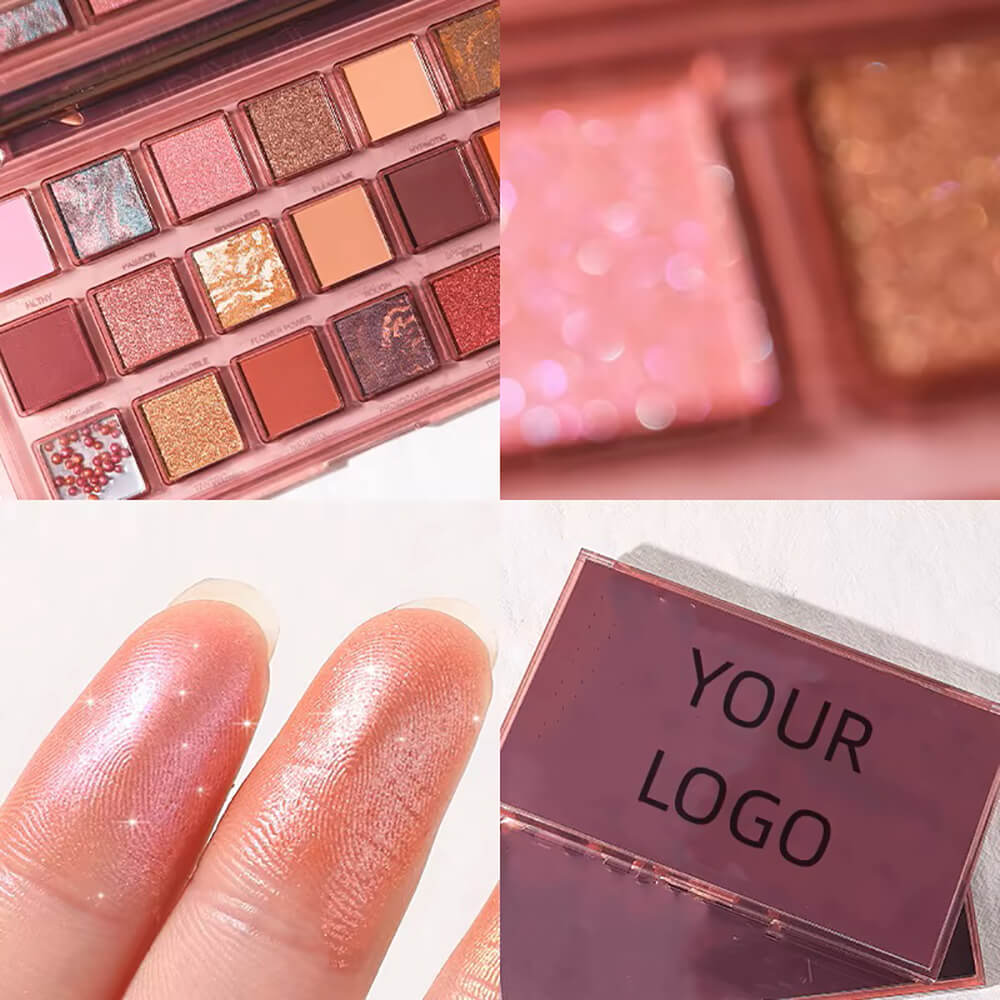 18 color eyeshadow palette high pigment vegan dark shade multiple uses