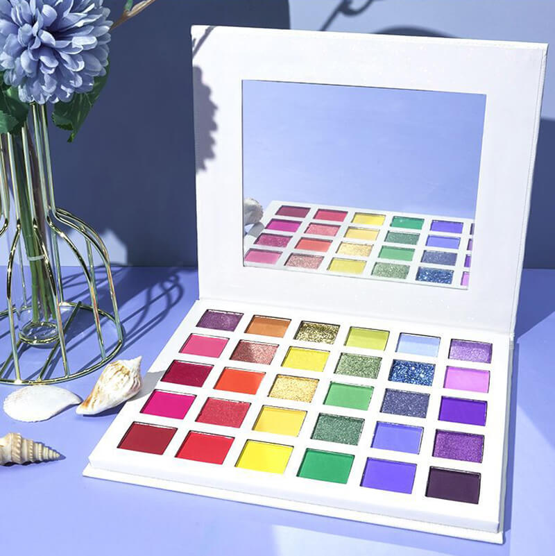 30 color eyeshadow palette matte long lasting rainbow eye shadow