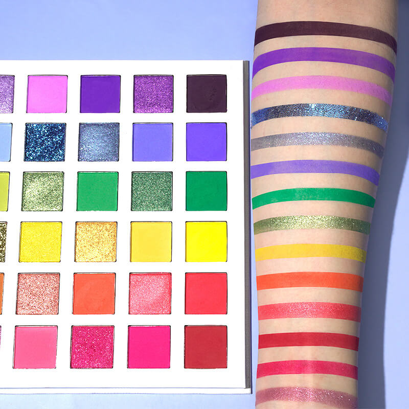 30 color eyeshadow palette matte long lasting rainbow eye shadow