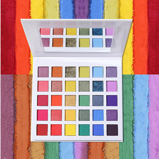 30 color eyeshadow palette matte long lasting rainbow eye shadow
