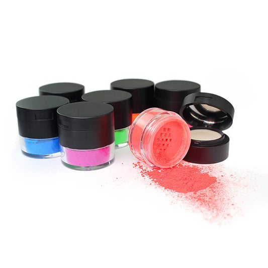7-Color Neon Fluorescent Eyeshadow Powder High-Shine Loose Pigment
