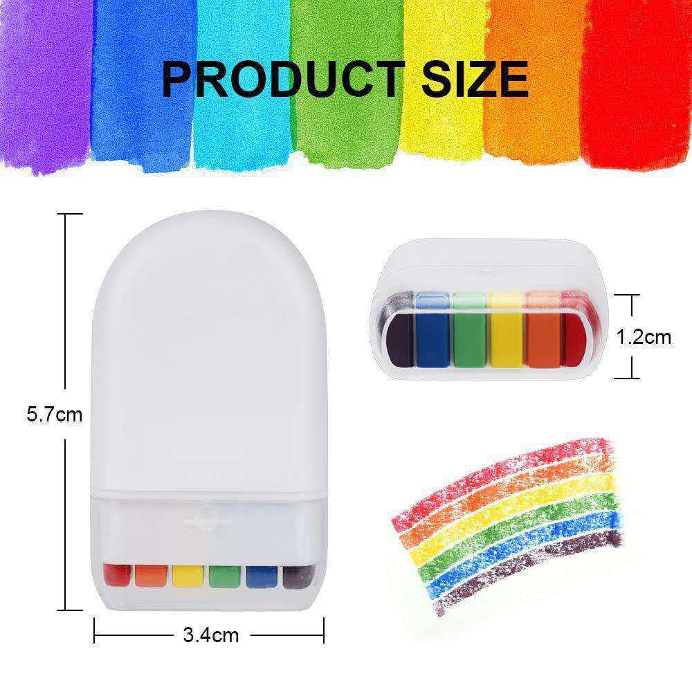 6-color face body paint mini World Cup rainbow stripe fan event face drawing crayons