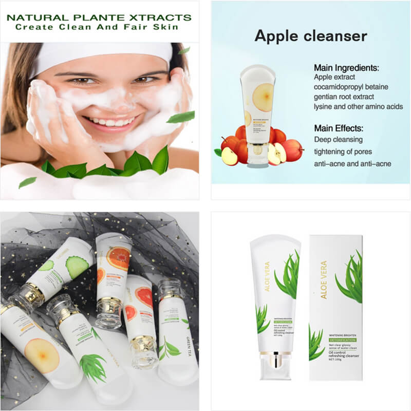 Facial cleanser deep cleansing foam vitamin C amino acid brighten 100g