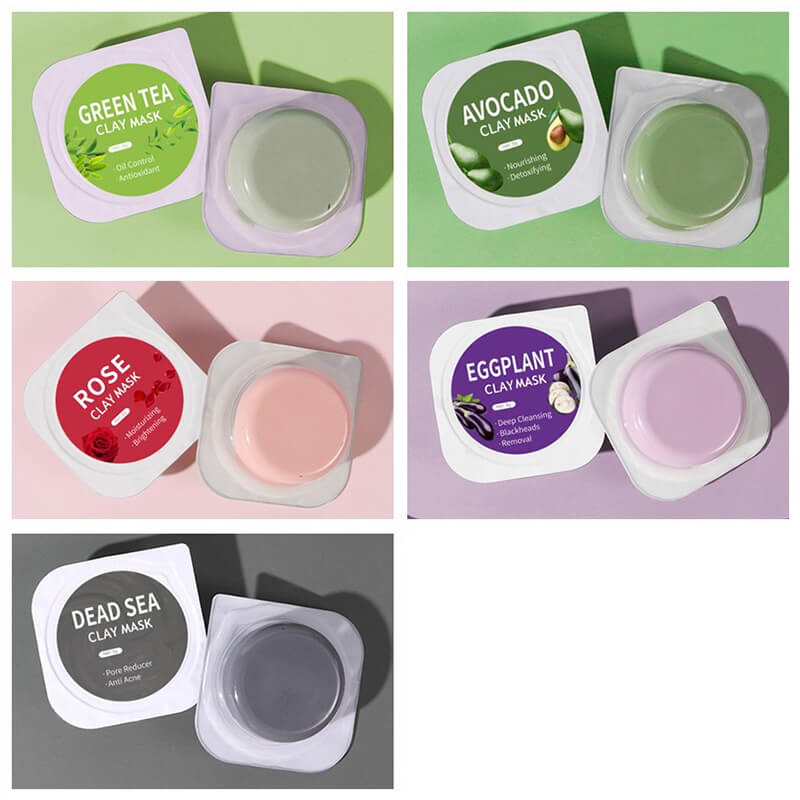 Face mask clay mask mud mask avocado green tea rose deep pore clean