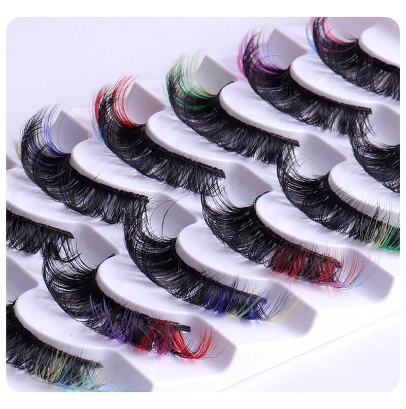 7 pairs false eyelashes mink eyelash handmade lash fluffy thick