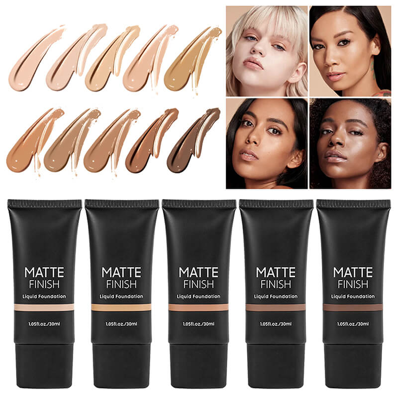 10 color foundation matte full coverage flawless waterproof long lasting