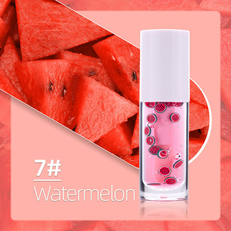16 color fruit lip oil vegan lip gloss transparent lip plumping
