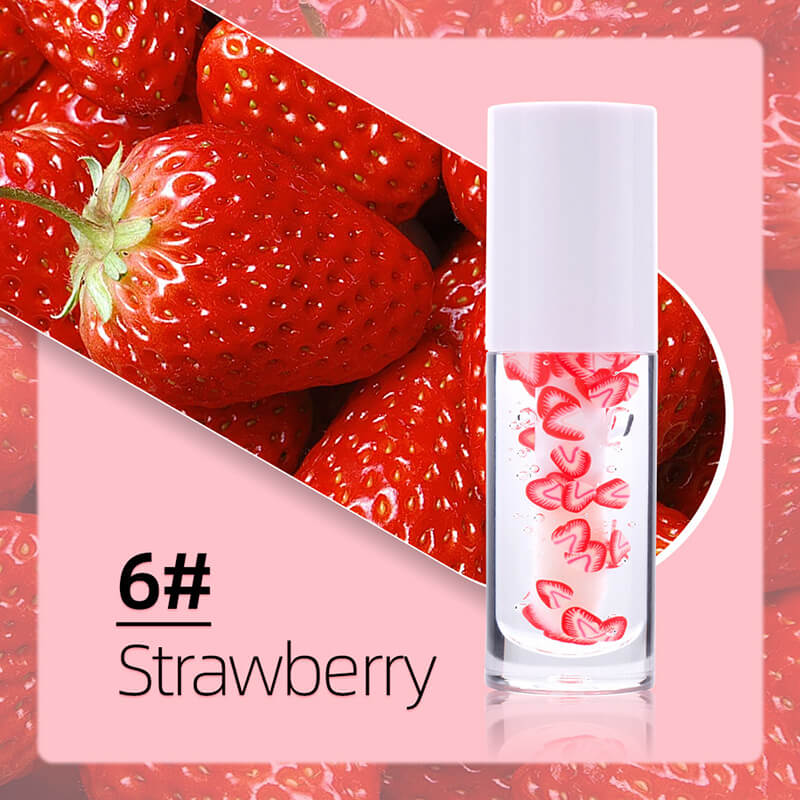 16 color fruit lip oil vegan lip gloss transparent lip plumping