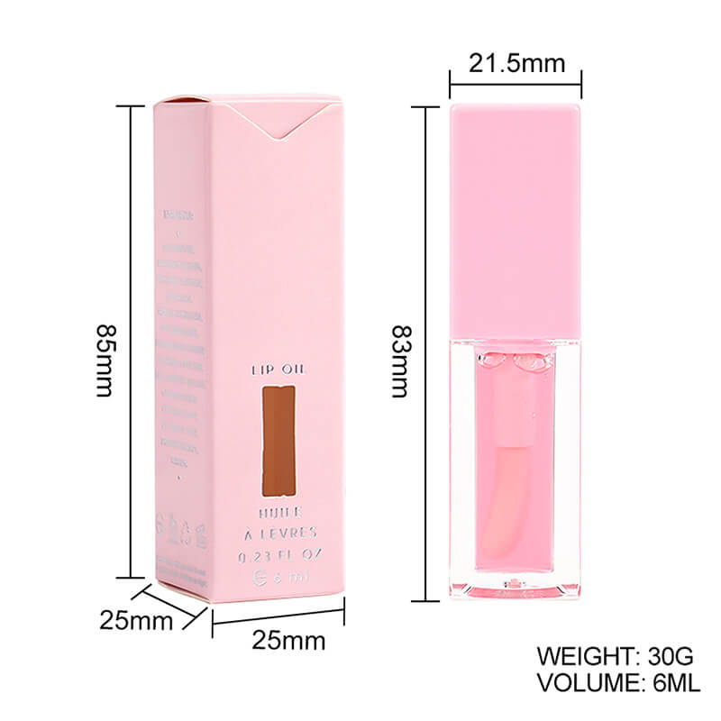 6 color lip oil lip plumping clear lip gloss pouty moisturizing gloss