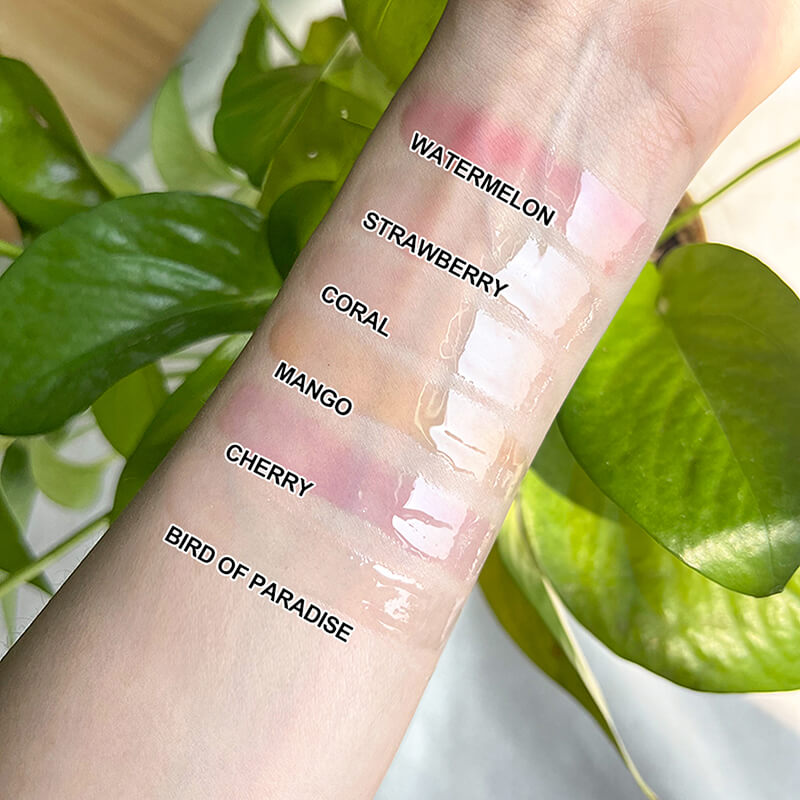 6 color lip oil lip plumping clear lip gloss pouty moisturizing gloss