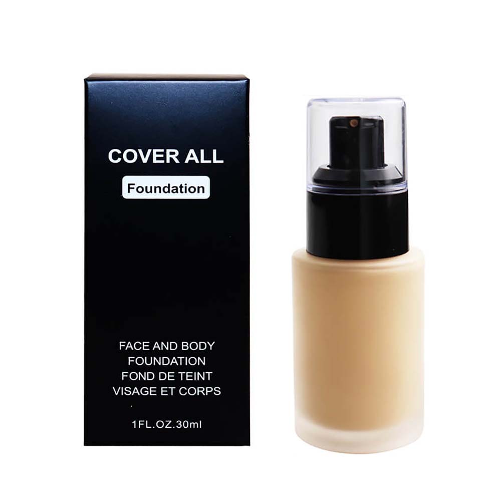 12 color foundation waterproof full coverage dark color