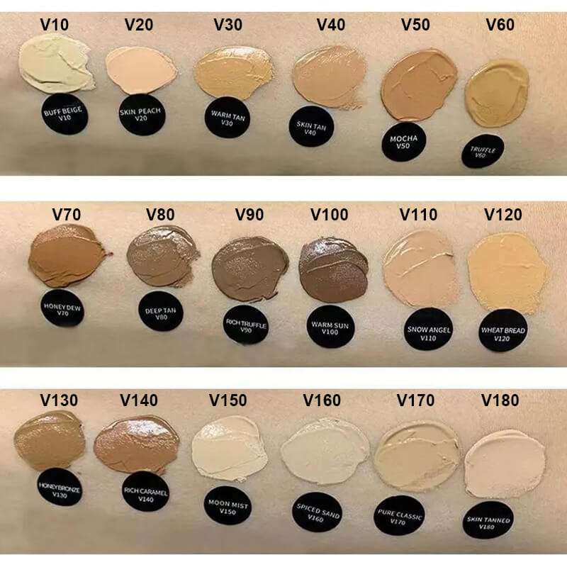 18 color foundation full coverage matte makeup concealer waterproof