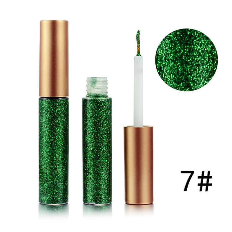 16 color liquid eyeliner glitter waterproof long lasting private label